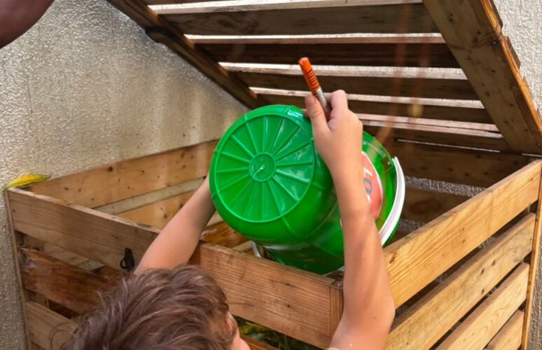 Compostage après installation